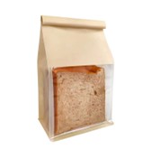 Pouch Flat kraft  with tine 180mic double sides