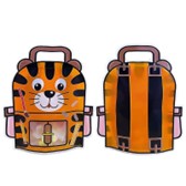 Bag shape orange pouch size with zipper