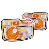 Camera shape size 24x16x3.5cm with zipper