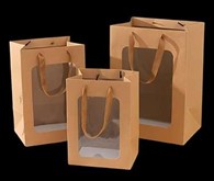 Luxury Kraft Gift Window Bags 250gr.