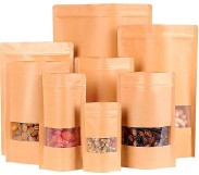 Valve pouch cream color with zipper