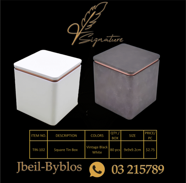 Square Tin Box